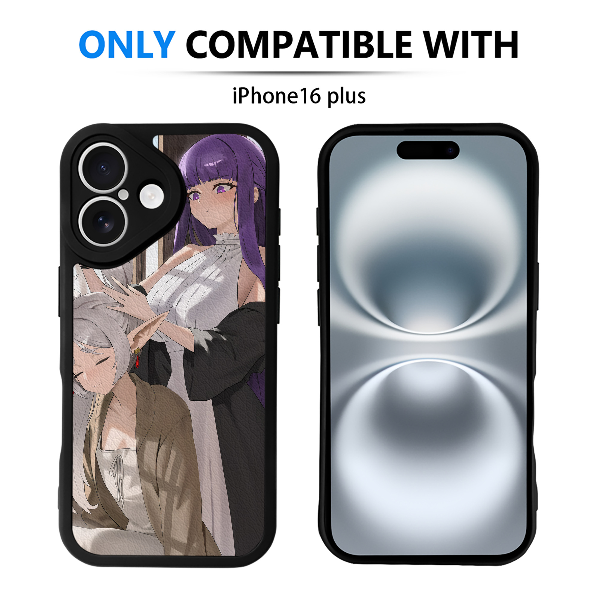 （画像用） 葬送のフリーレン Frieren 【iPhone 16シリーズ対応】シリコンスマホケース（レザー調） 材質：シリコン